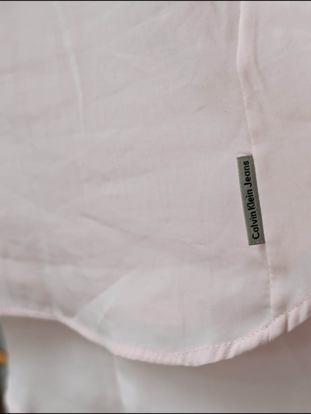 Calvin Klein Baby Pink Sleeveless Top Women's Medium - Accent Back - Chiffon - Picture 5 of 6